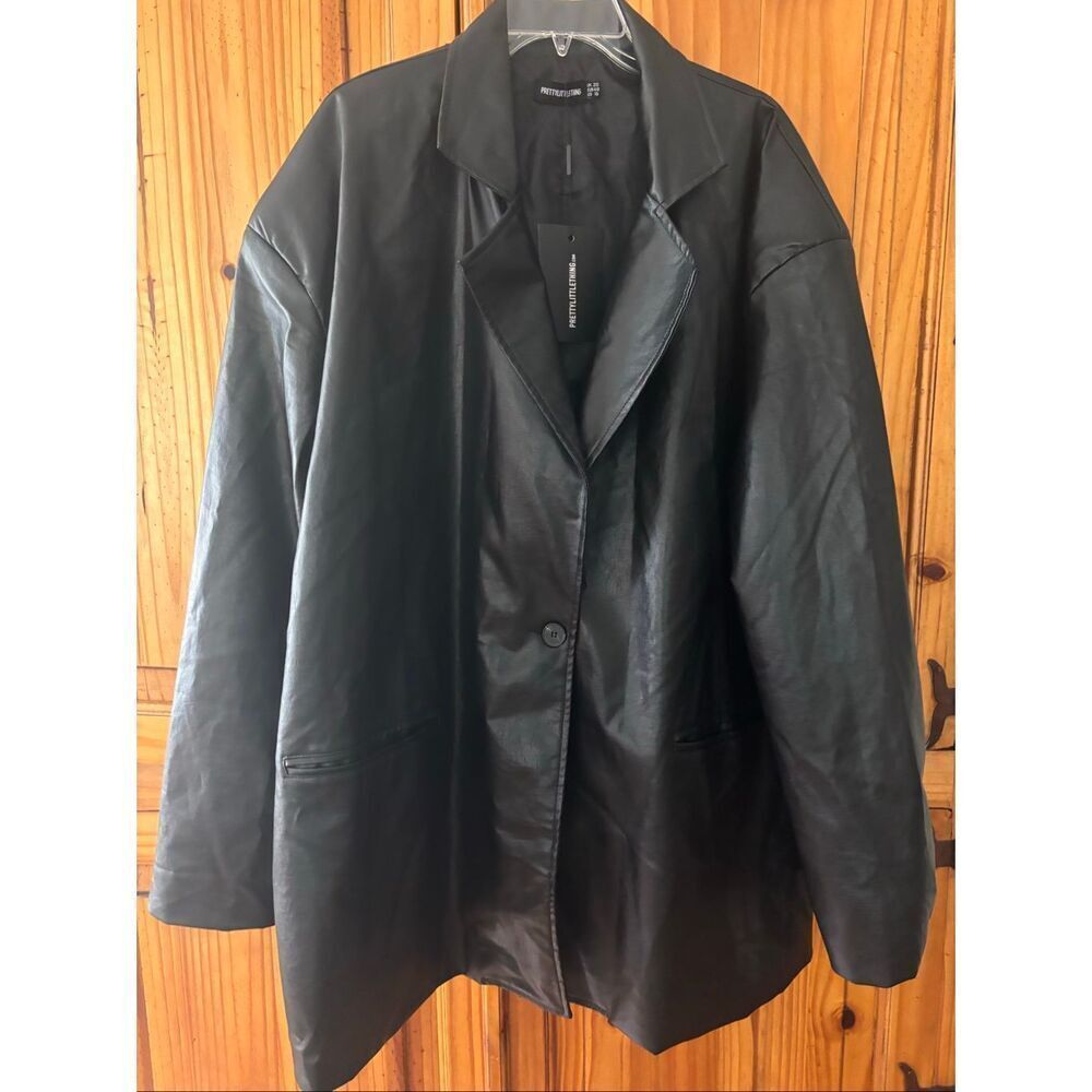 NWT Prettylittlething Faux Leather Jacket